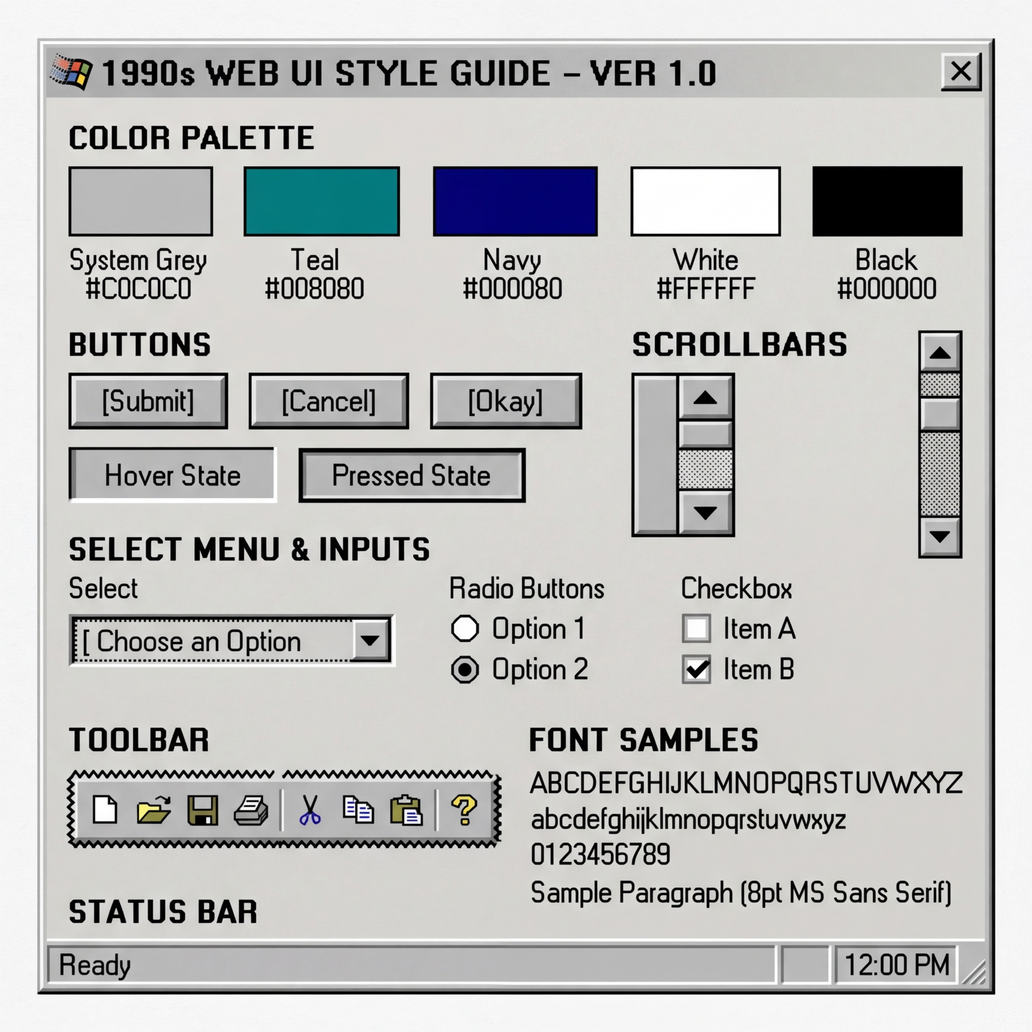 30 UI Design Style Guide Prompts