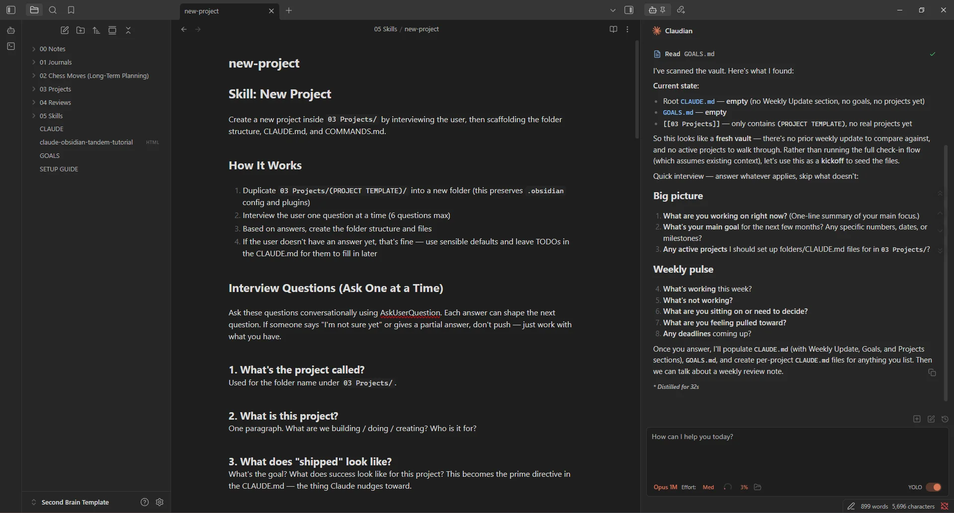 Windows PowerShell showing example weekly-update skill output